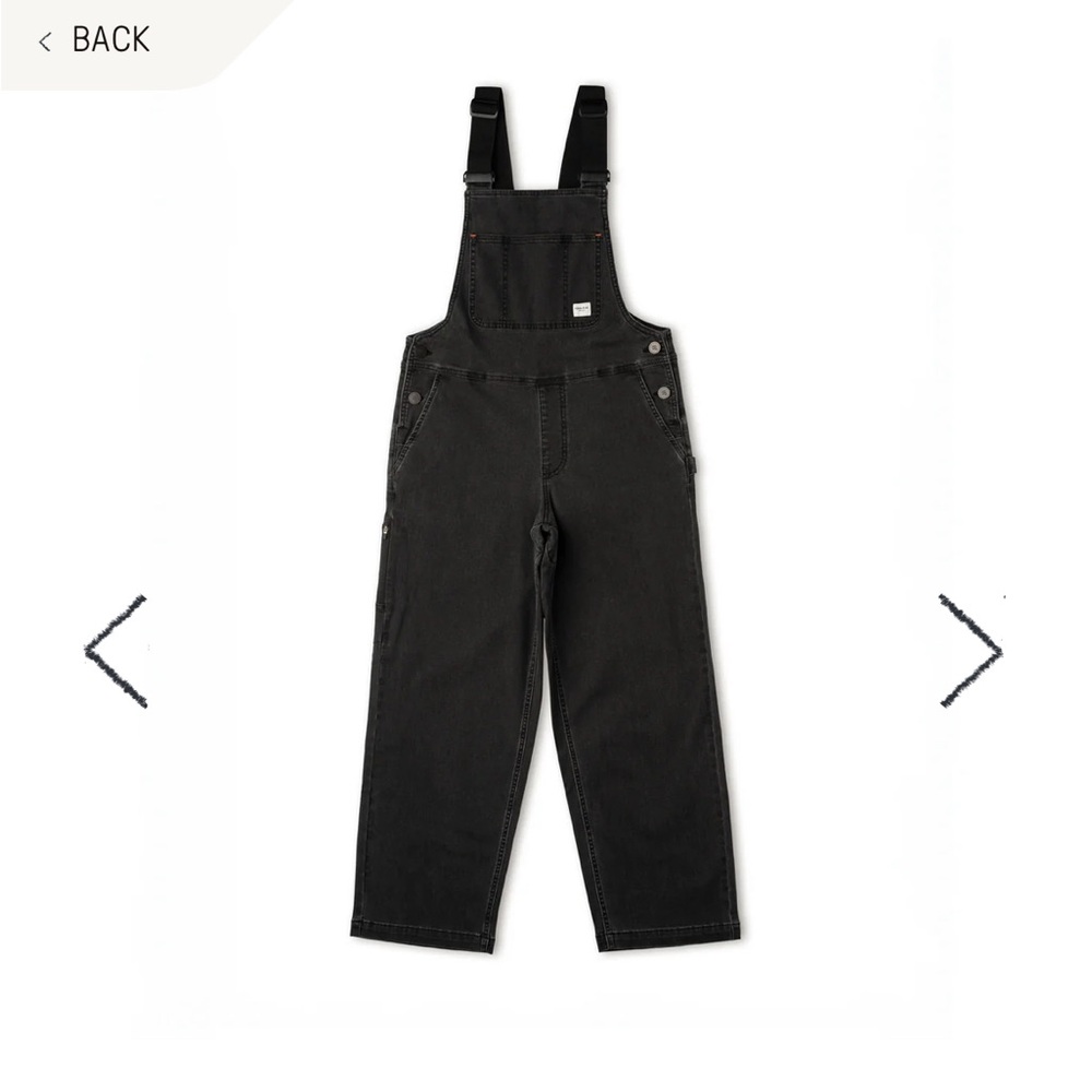 Women's Black Ripton Denim Overalls